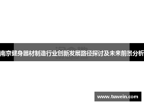 南京健身器材制造行业创新发展路径探讨及未来前景分析